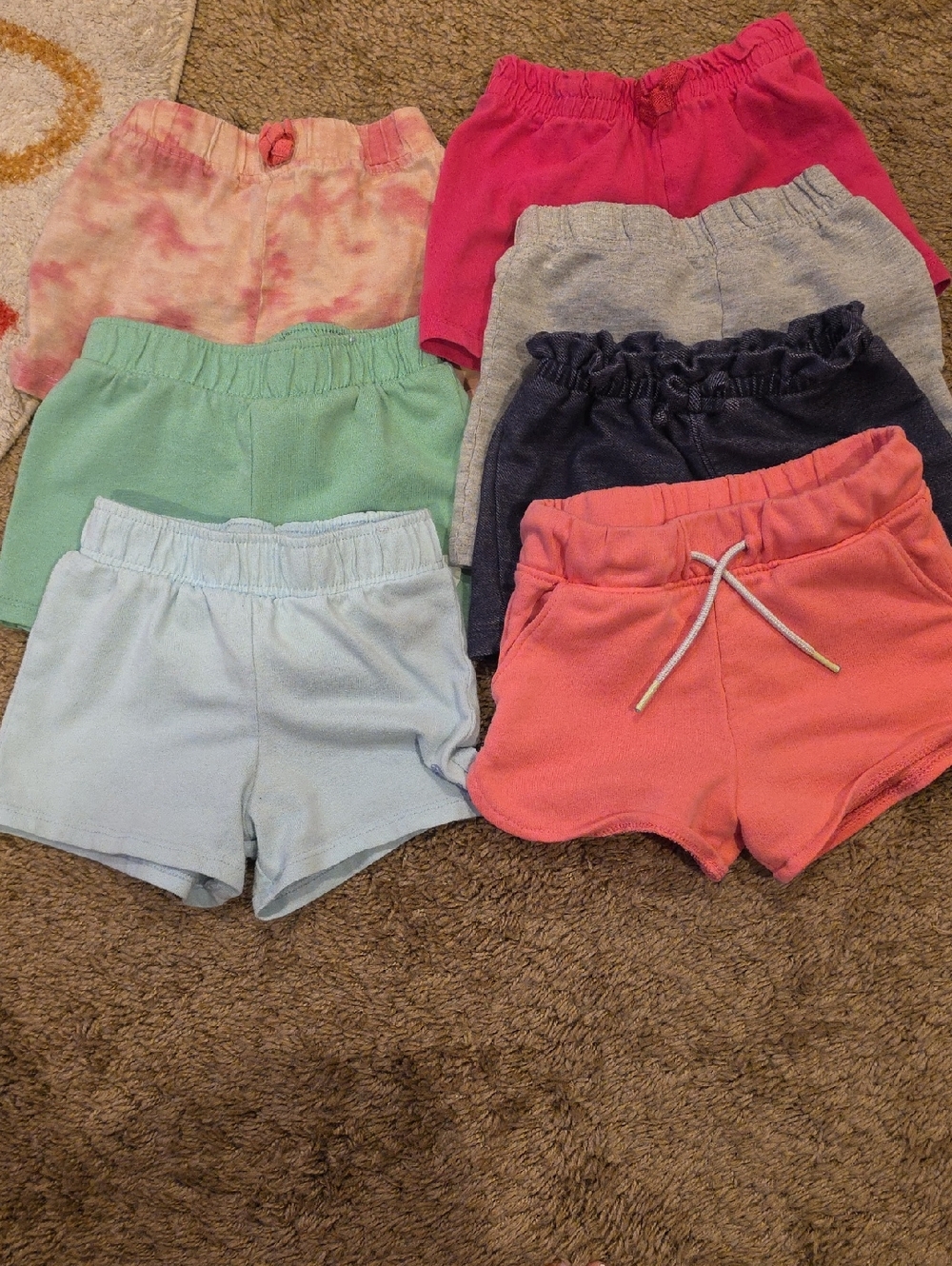 Kids Basic Elastic-Waist Shorts - Multi Color Pack